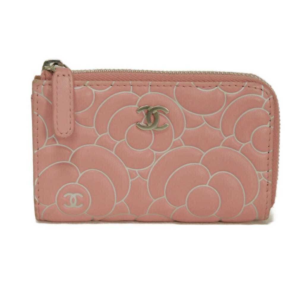 CHANEL Pink Leather Wallet